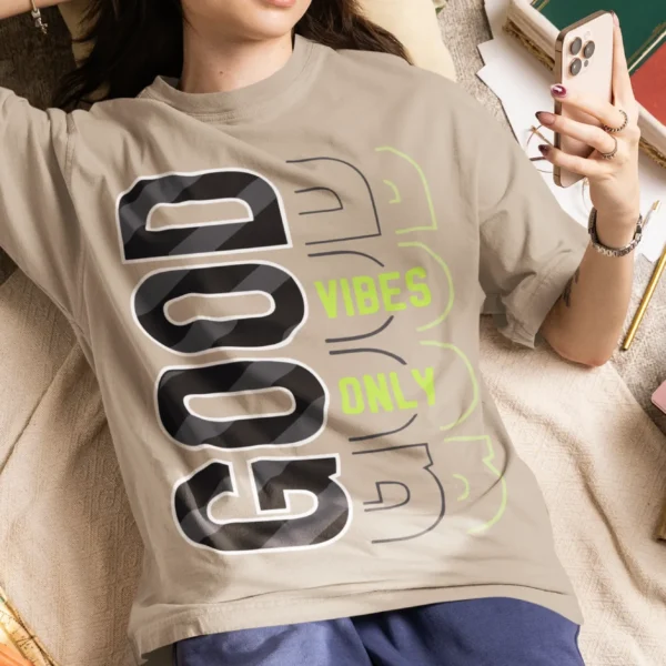 Oversize "Good Vibes Only" Positivo