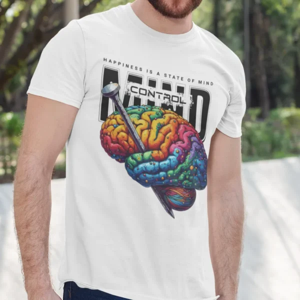 Camiseta "Mind Control" - Diseño de Cerebro