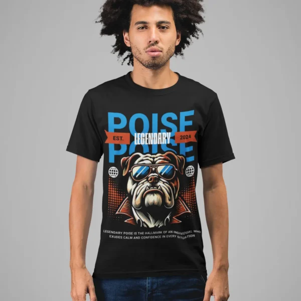 Camiseta "Poise" - Bulldog Elegante