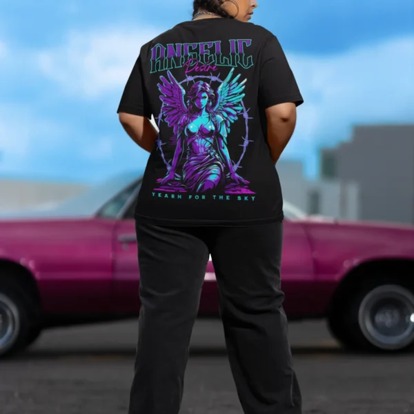 Oversize Angelic Desire Alas Neón Streetwear