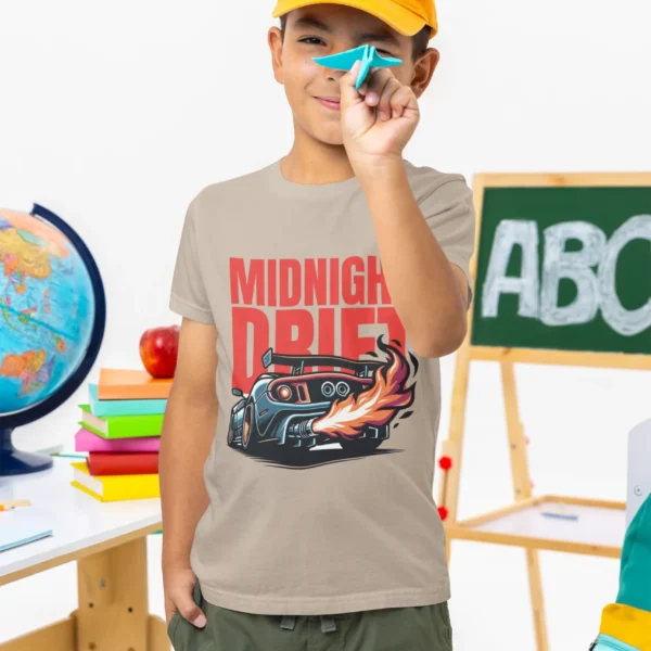 Camiseta Car "Midnight Drift" Velocidad