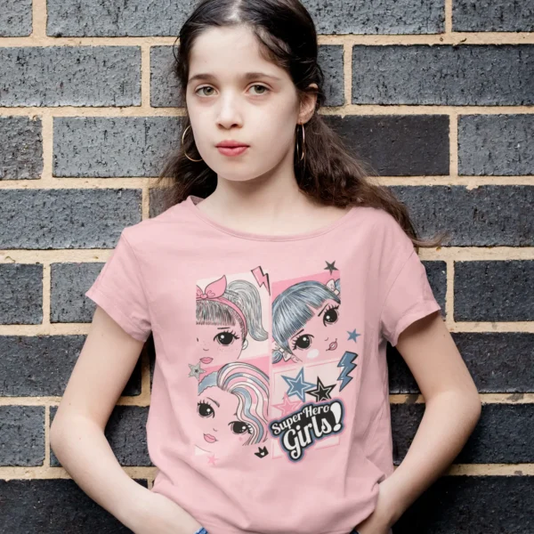 Camiseta estampada Super Hero Girls divertido