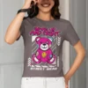 Camiseta de Estilo con Oso de Peluche y Frase