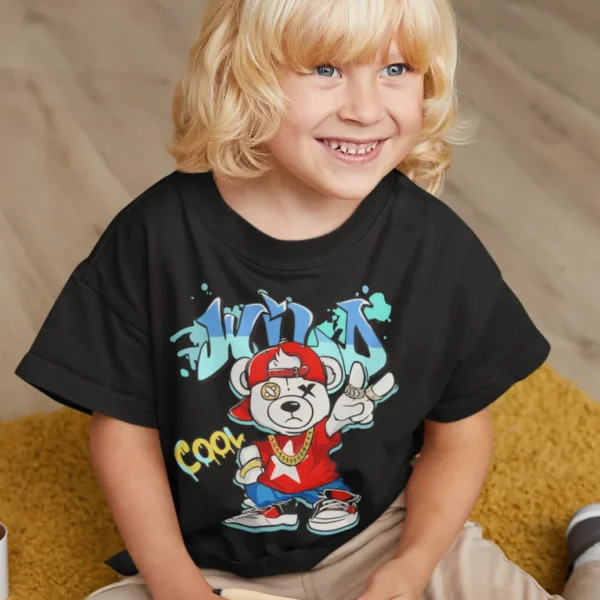 Camiseta Oso Urbano Cool Grafiti Streetwear