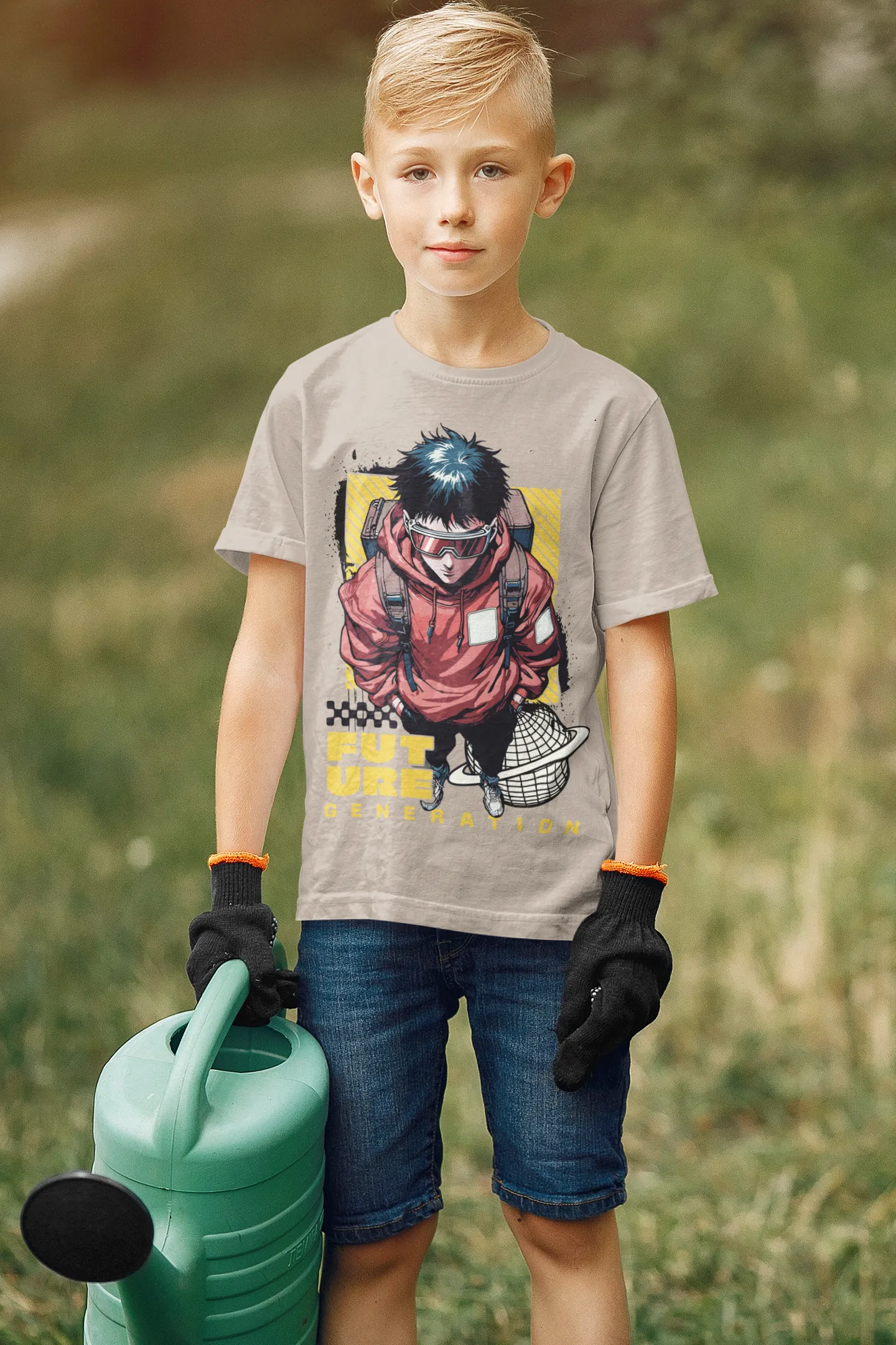 Camiseta Anime Sci-Fi Estilo Cyberpunk