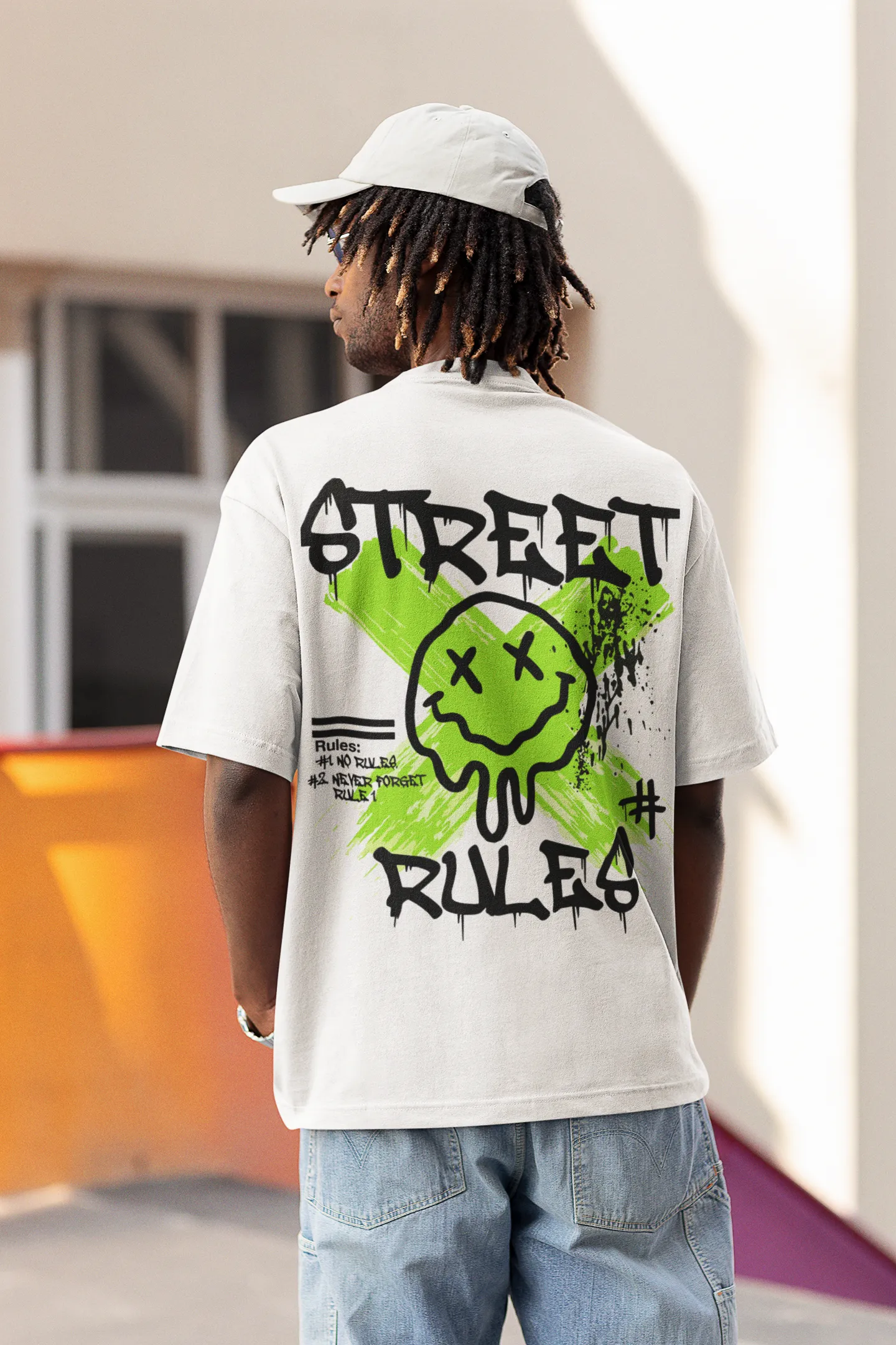 Oversize Graffiti "Street Rules" Smile