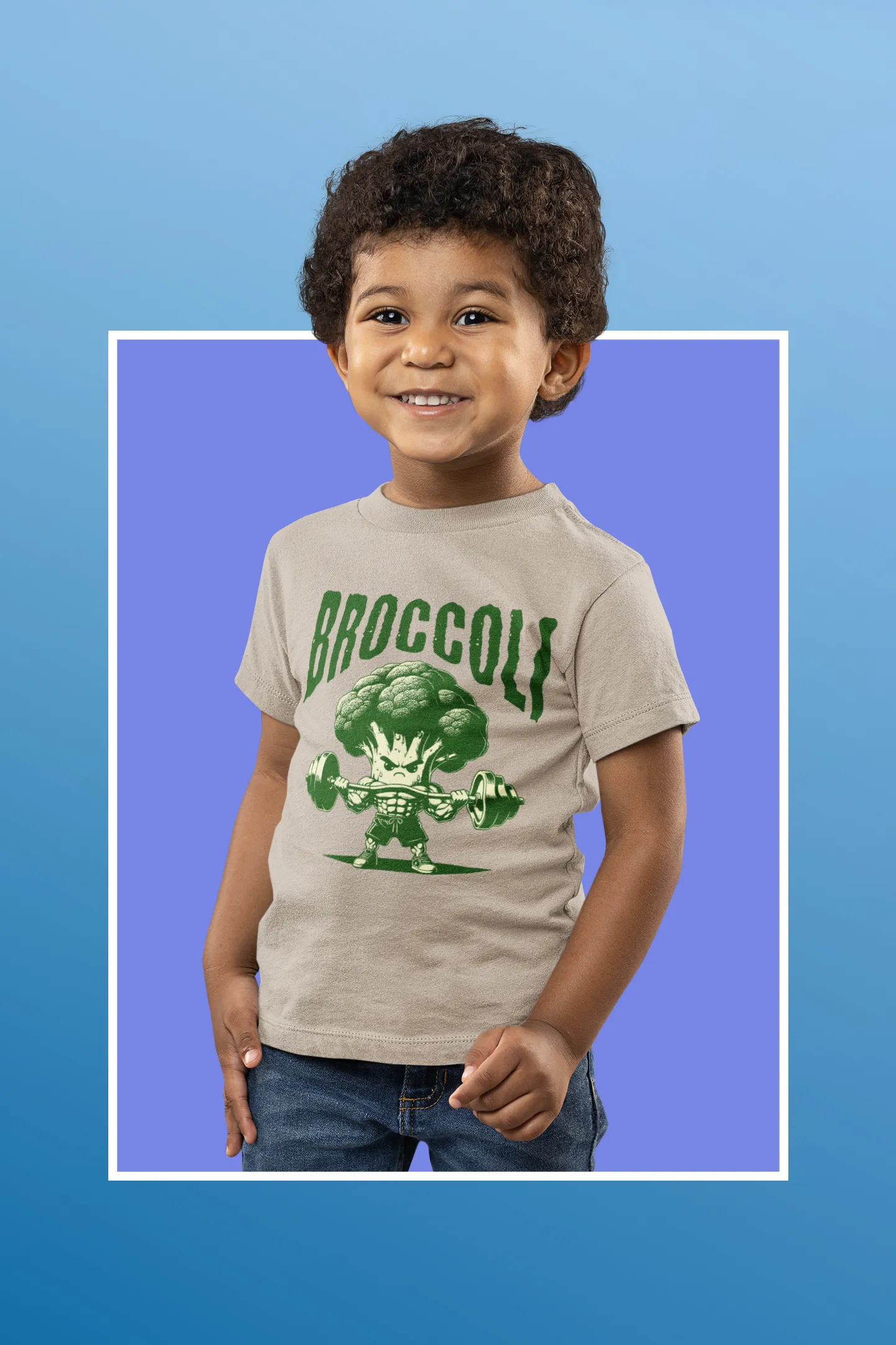 Camiseta Brócoli Fuerte Strong Vegetable Gym