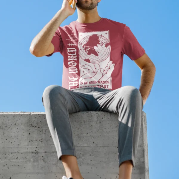 Camiseta del Mundo "The World in Your Hands"