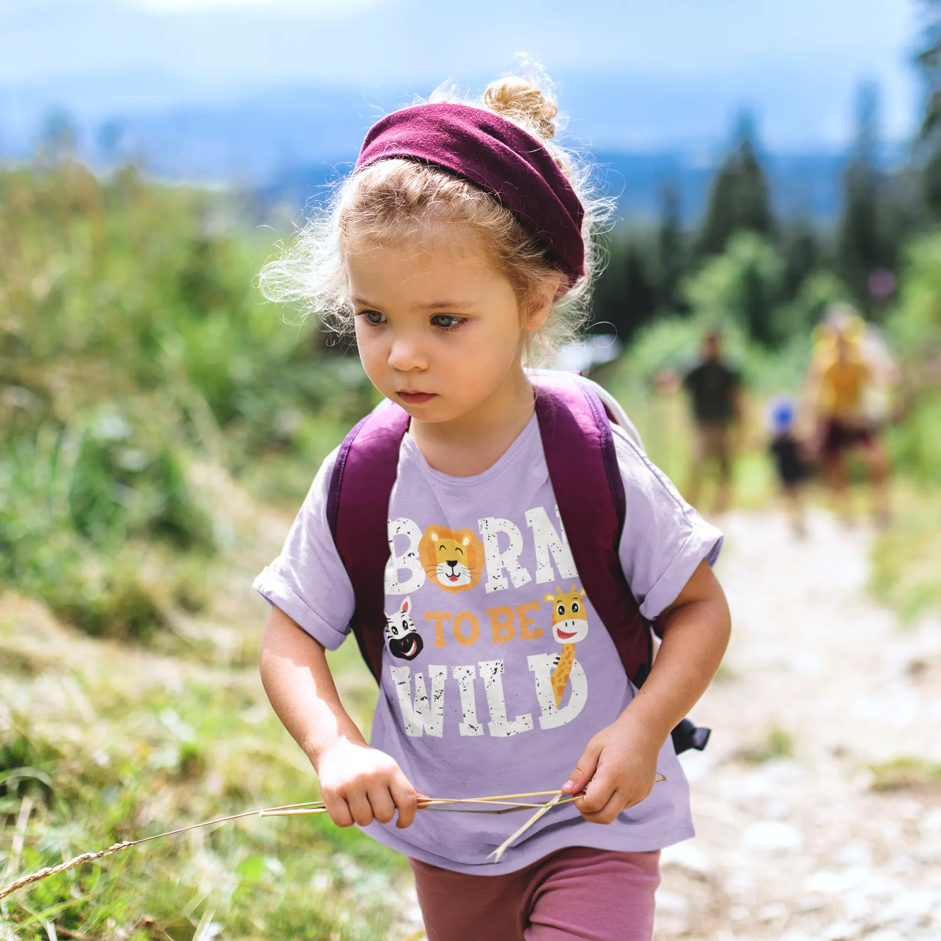 Camiseta con Animales "Born to Be Wild"