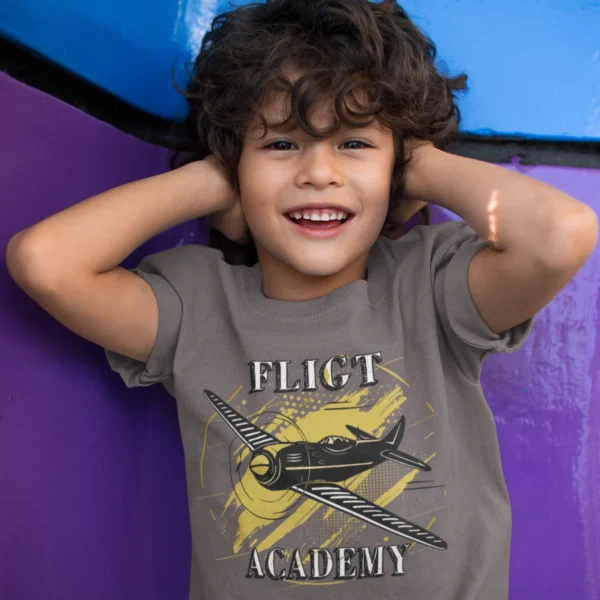 Camiseta Aviador Avión Vintage Flight Academy