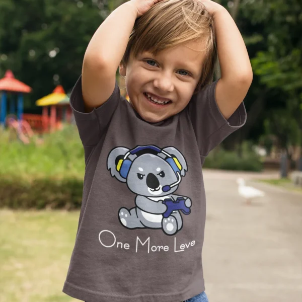 Camiseta Koala Gamer Headset One More Level