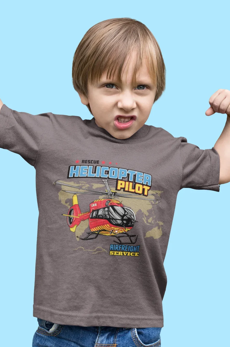 Camiseta Helicóptero Piloto Rescate Airfreight