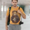 Camiseta de León con Café | Estilo Casual