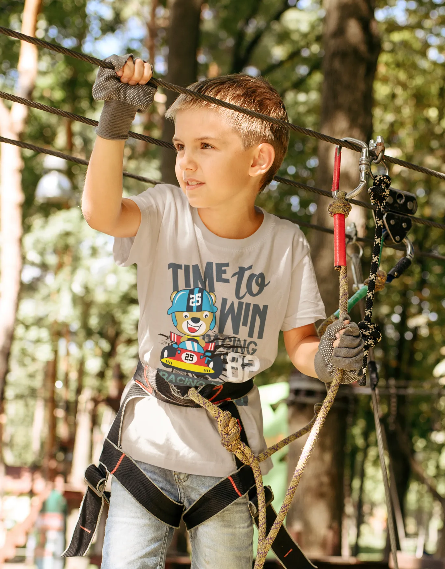 Camiseta Oso Racing "Time to Win" Carreras
