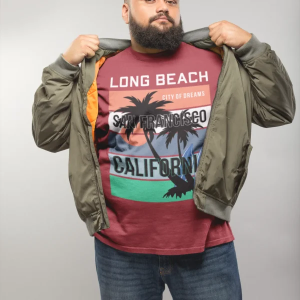 Camiseta Diseño Long Beach y San Francisco