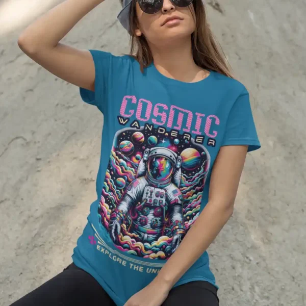 Camiseta de Astronauta "Cosmic Wanderer"