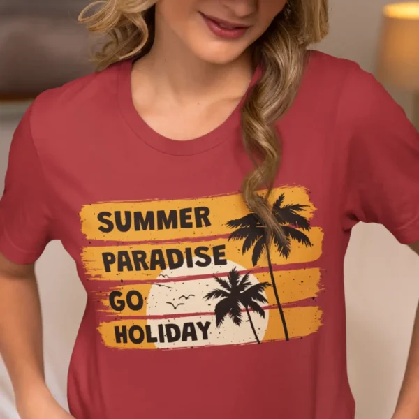 Camiseta de Verano "Summer Paradise Go Holiday"