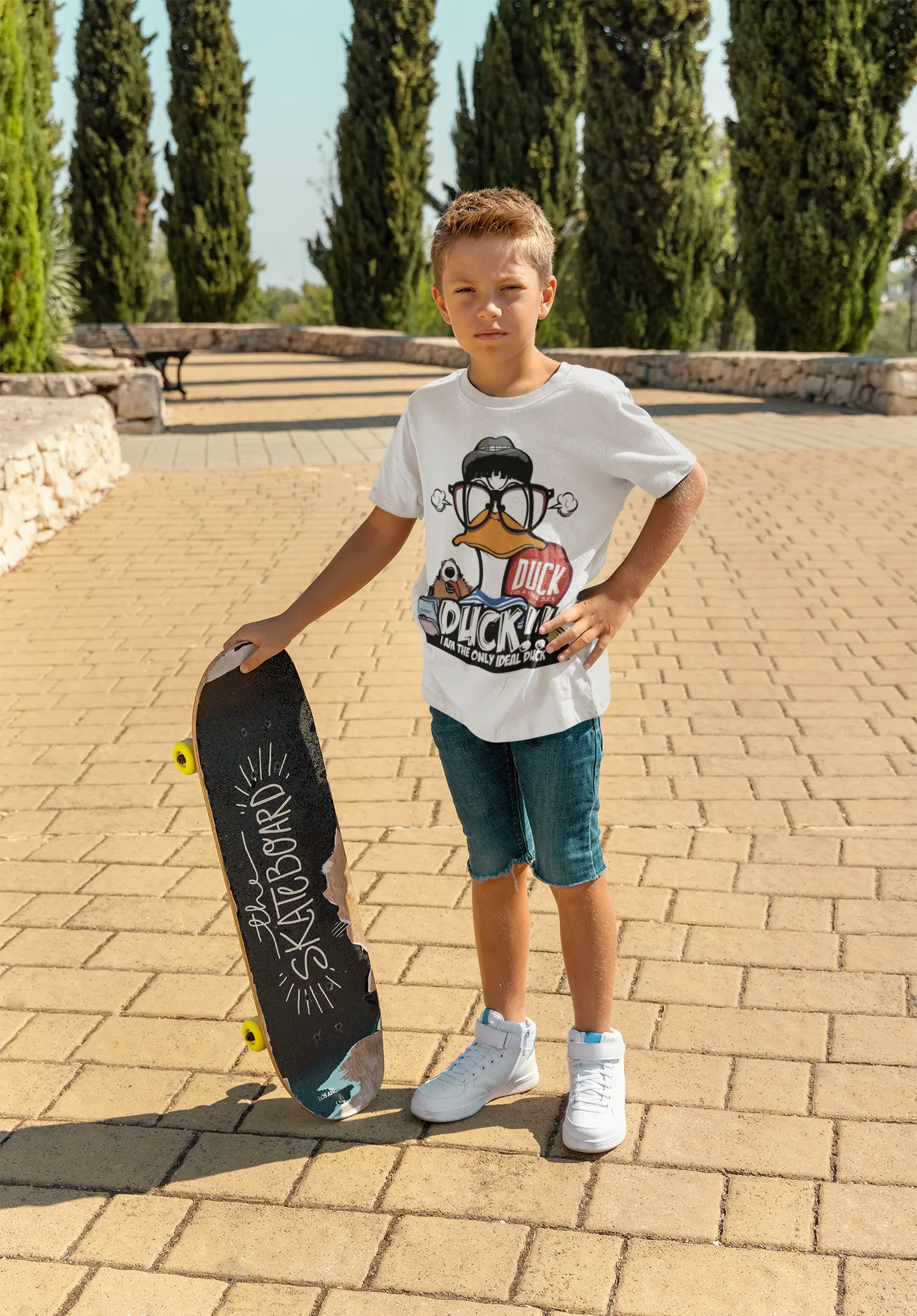 Camiseta Pato Skater Gorra Duck Life